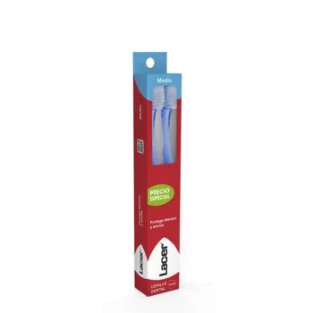 LACER BRUSH DENTAL medio duo 2 u