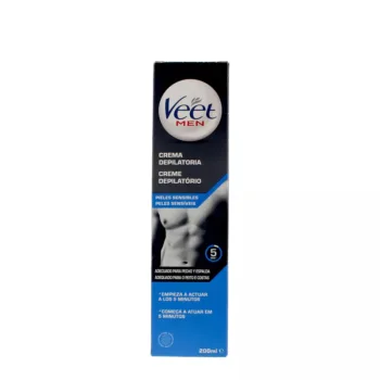 VEET VEET MEN gel cream depilatoria sensitive skin 200 ml VEET VEET MEN gel cream depilatoria sensitive skin 200 ml