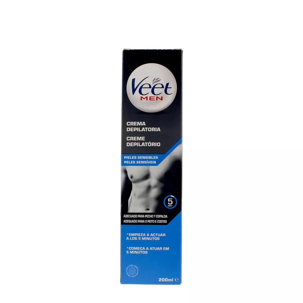 VEET VEET MEN gel cream depilatoria sensitive skin 200 ml VEET VEET MEN gel cream depilatoria sensitive skin 200 ml