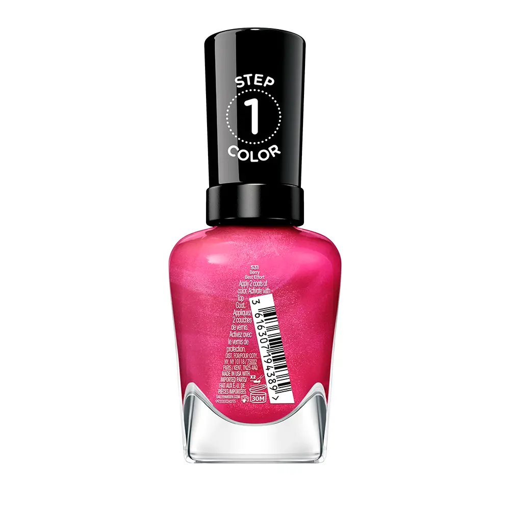 SALLY HANSEN MIRACLE GEL #531-Berry Best EFFORT 15 ml SALLY HANSEN MIRACLE GEL #531-Berry Best EFFORT 15 ml