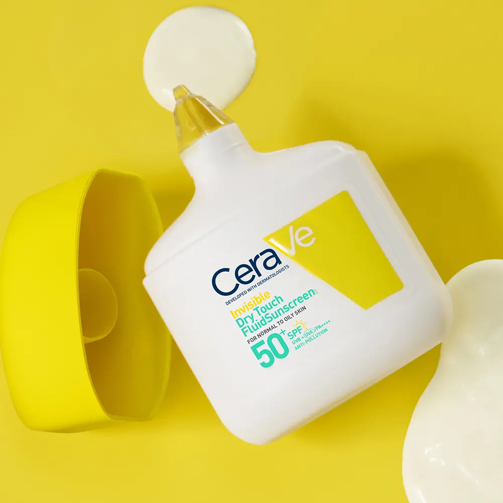 CERAVE INVISIBLE dry touch fluid sunscreen SPF50+ 50ml CERAVE INVISIBLE dry touch fluid sunscreen SPF50+ 50ml
