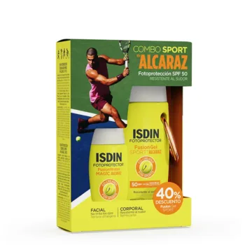 ISDIN COMBO SPORT BY ALCARAZ FACE AND BODY SPF50 2-PIECE CASE ISDIN COMBO SPORT BY ALCARAZ FACE AND BODY SPF50 2-PIECE CASE
