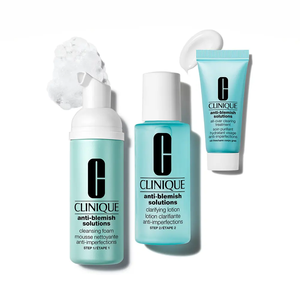 CLINIQUE ANTI-BLEMISH SOLUTIONS 3-STEP SKIN CARE SYSTEM set 3 pcs