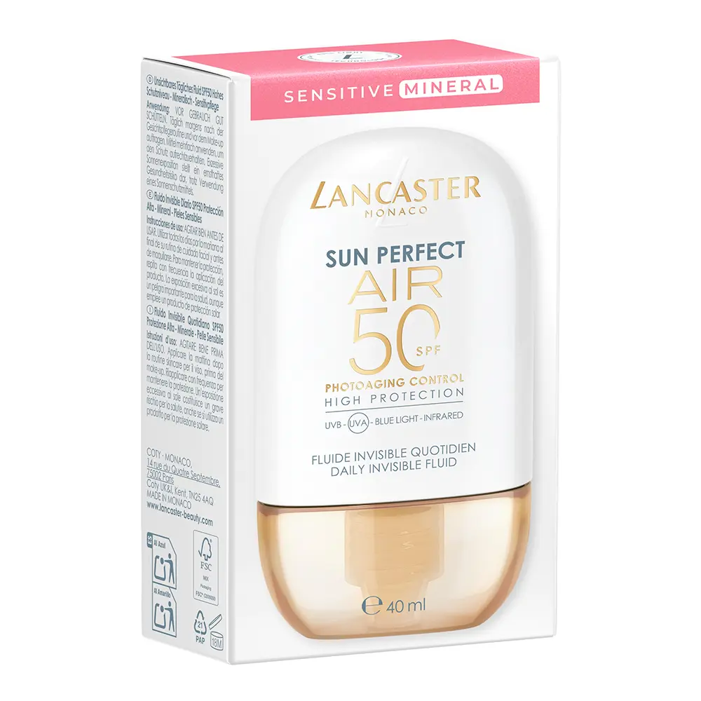 LANCASTER SUN PERFECT AIR MINERAL daily invisible fluid SPF50 40 ml