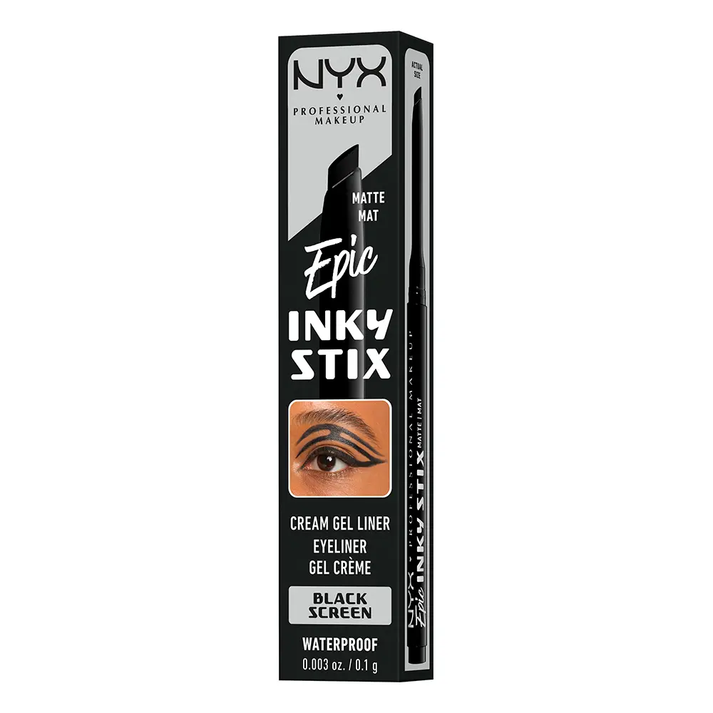 NYX PROFESSIONAL MAKE UP EPIC INKY STIX eyeliner cream gel waterproof #01-Black Screen 0,1 gr NYX PROFESSIONAL MAKE UP EPIC INKY STIX eyeliner cream gel waterproof #01-Black Screen 0,1 gr - Image 4