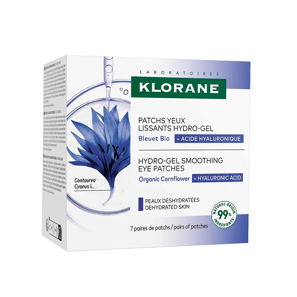 KLORANE Cornflower & Hyaluronic Acid Smoothing Hydro Gel Eye Patches 7 units