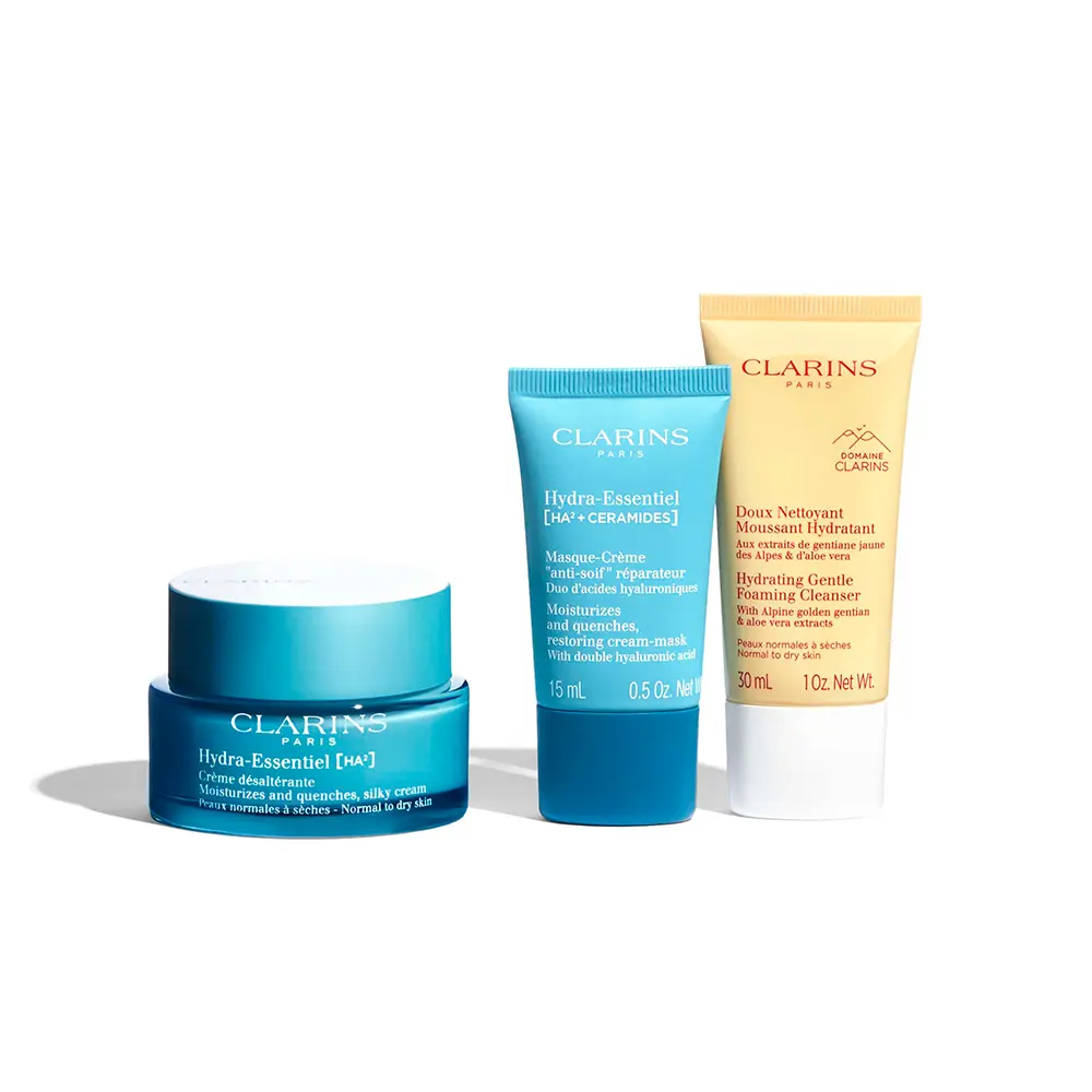CLARINS HYDRA ESSENTIEL MOISTURIZING CREAM set 3 pcs