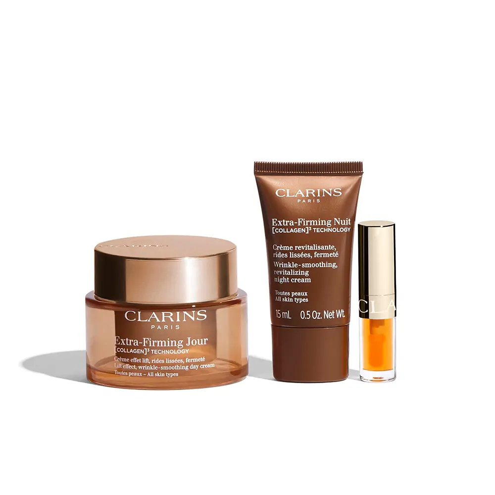 CLARINS EXTRA FIRMING CREAM FOR ALL SKIN TYPES, 3-PIECE SET