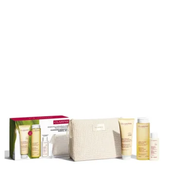 CLARINS NORMAL-DRY SKIN CLEANSING ESSENTIALS 4-PIECE SET