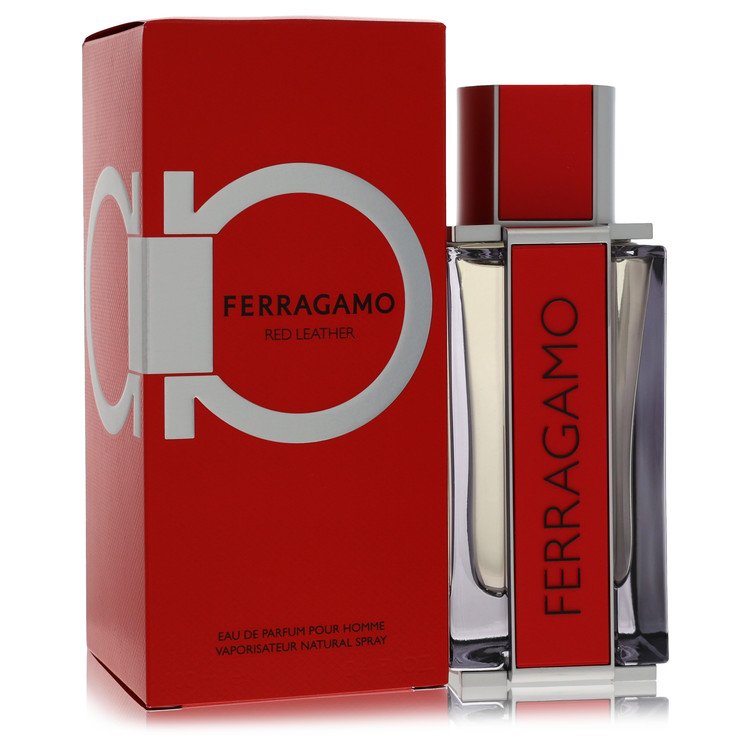 <span class="notranslate">SALVATORE FERRAGAMO RED LEATHER</span> Eau De Parfum 3.4 oz for Men