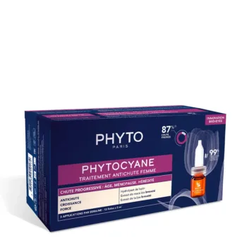 PHYTO PHYTOCYANE progressive hair loss treatment for women 12 x 5 ml PHYTO PHYTOCYANE progressive hair loss treatment for women 12 x 5 ml
