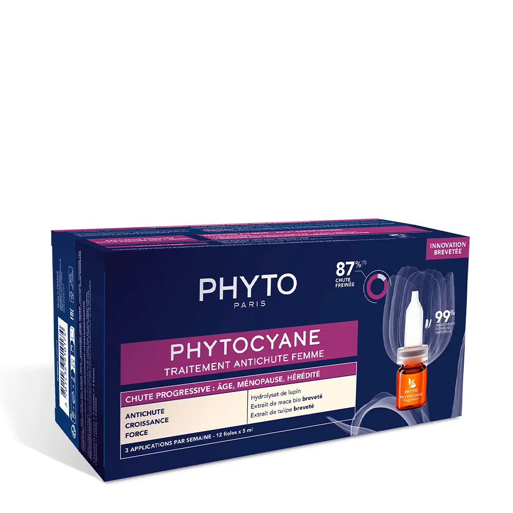PHYTO PHYTOCYANE progressive hair loss treatment for women 12 x 5 ml PHYTO PHYTOCYANE progressive hair loss treatment for women 12 x 5 ml