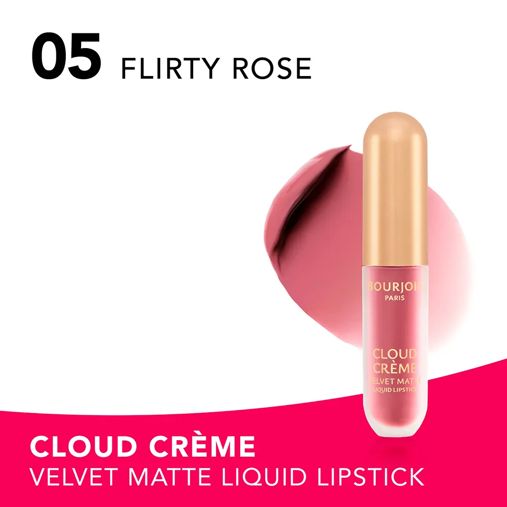 <span class="notranslate">BOURJOIS CLOUD CRÈME</span>Liquid Lipstick Velvet Matte Edition #05-Flirty Rose 3 ml <span class="notranslate">BOURJOIS CLOUD CRÈME</span>Liquid Lipstick Velvet Matte Edition #05-Flirty Rose 3 ml - Image 4