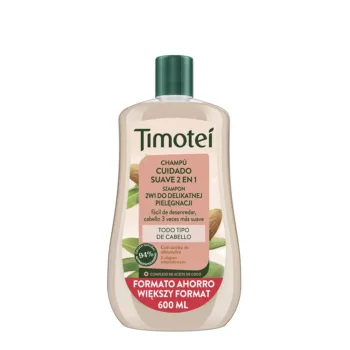TIMOTEI TIMOTEI Gentle Care 2-in-1 Shampoo with Almond and Coconut Oil for All Hair Types 600 ml