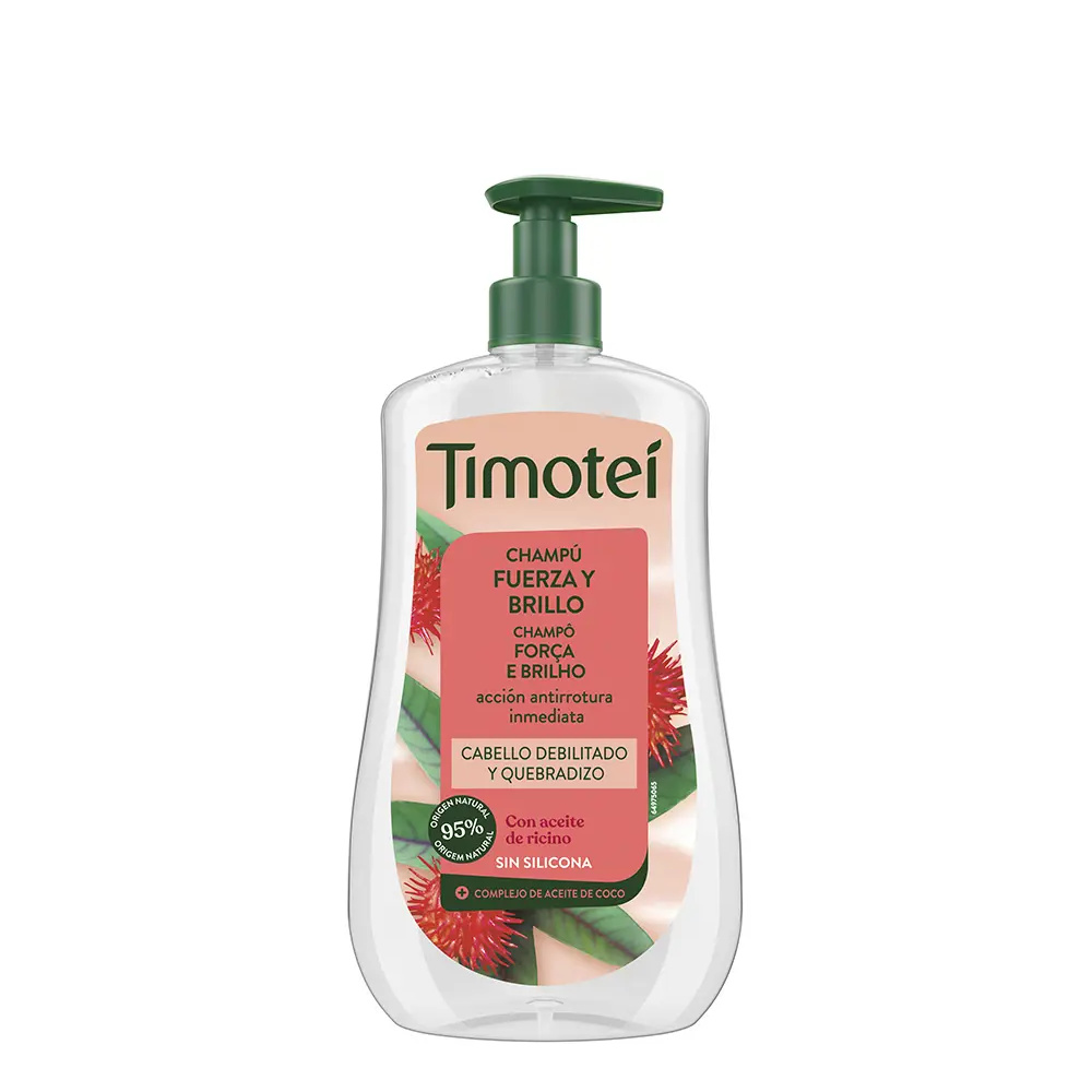 TIMOTEI TIMOTEI Strength and Shine Shampoo with Castor and Coconut Oil for Weak and Brittle Hair 600 ml TIMOTEI TIMOTEI Strength and Shine Shampoo with Castor and Coconut Oil for Weak and Brittle Hair 600 ml
