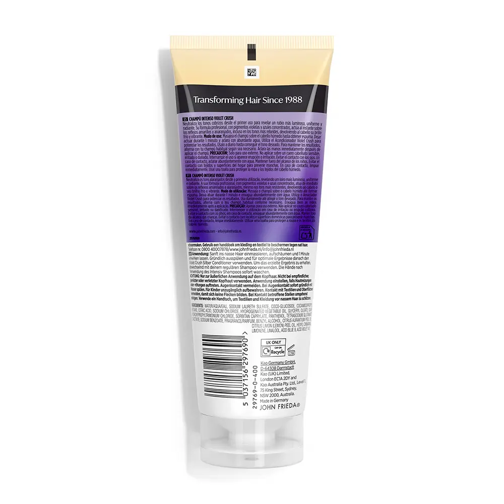 JOHN FRIEDA VIOLET CRUSH for blondes champu 250 ml JOHN FRIEDA VIOLET CRUSH for blondes champu 250 ml