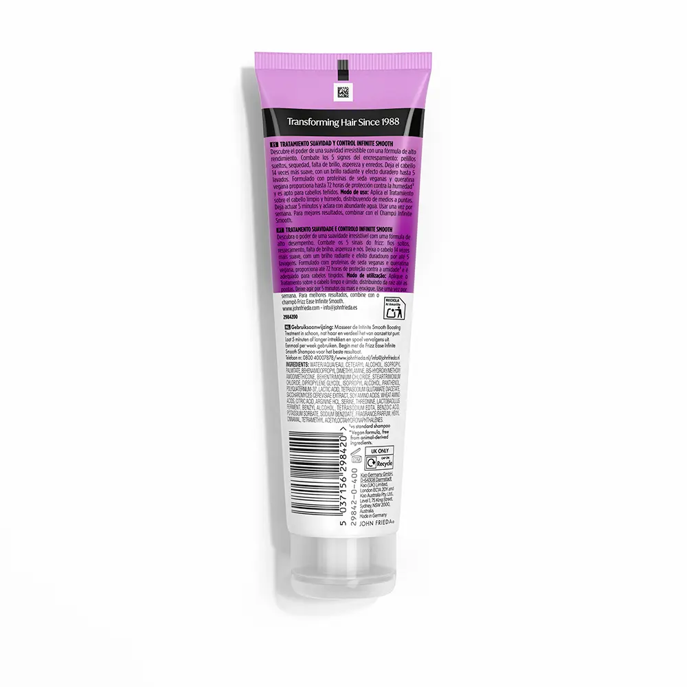 JOHN FRIEDA FRIZZ-EASE infinite smooth smoothing treatment 150 ml JOHN FRIEDA FRIZZ-EASE infinite smooth smoothing treatment 150 ml
