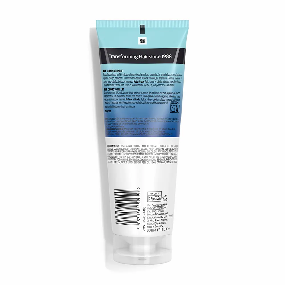 JOHN FRIEDA VOLUME LIFT volume and body shampoo 250 ml JOHN FRIEDA VOLUME LIFT volume and body shampoo 250 ml - Image 2
