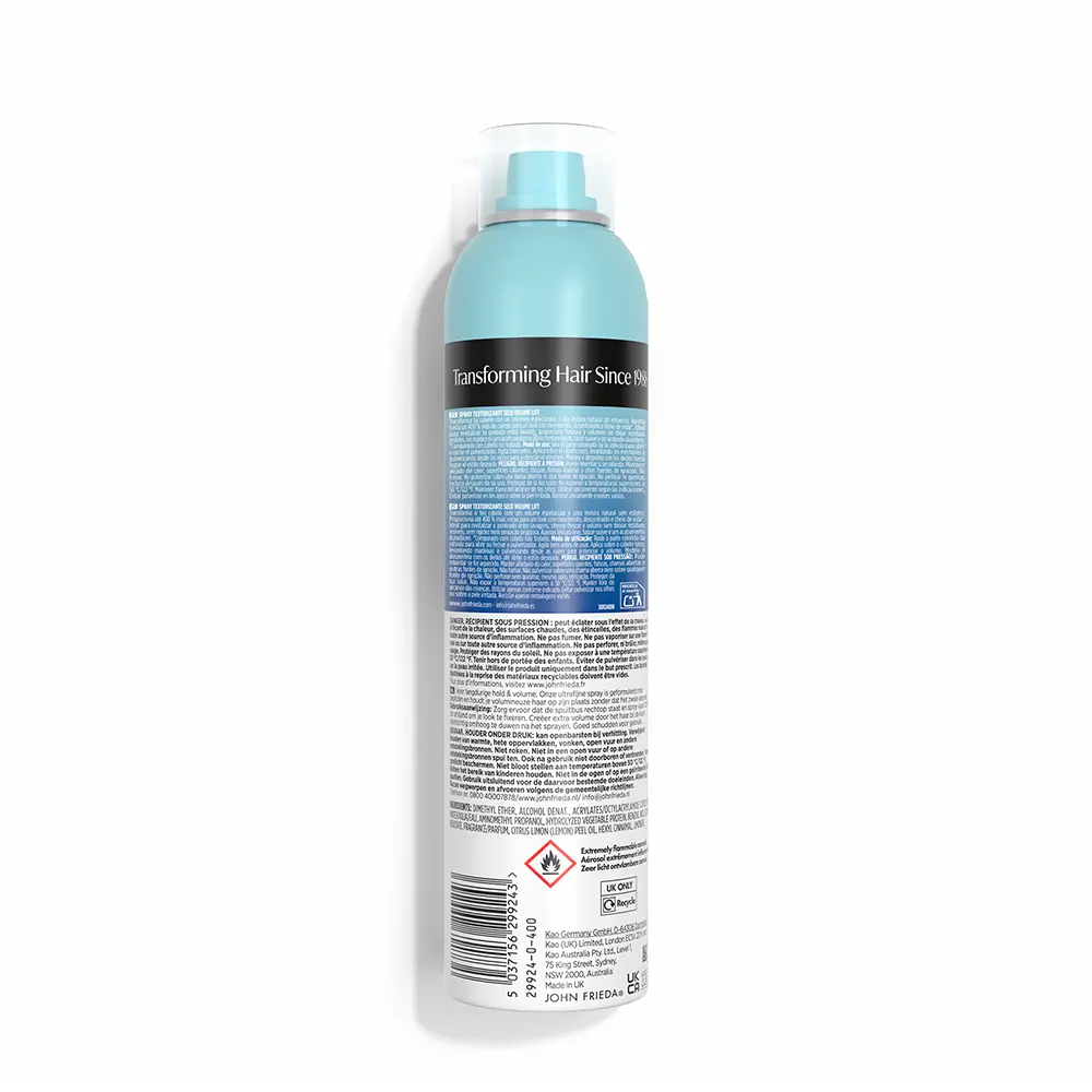 JOHN FRIEDA VOLUME LIFT dry texturizing spray 250 ml JOHN FRIEDA VOLUME LIFT dry texturizing spray 250 ml