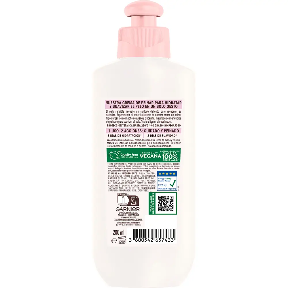 GARNIER ORIGINAL REMEDIES 2 in 1 styling cream oatmeal 200 ml