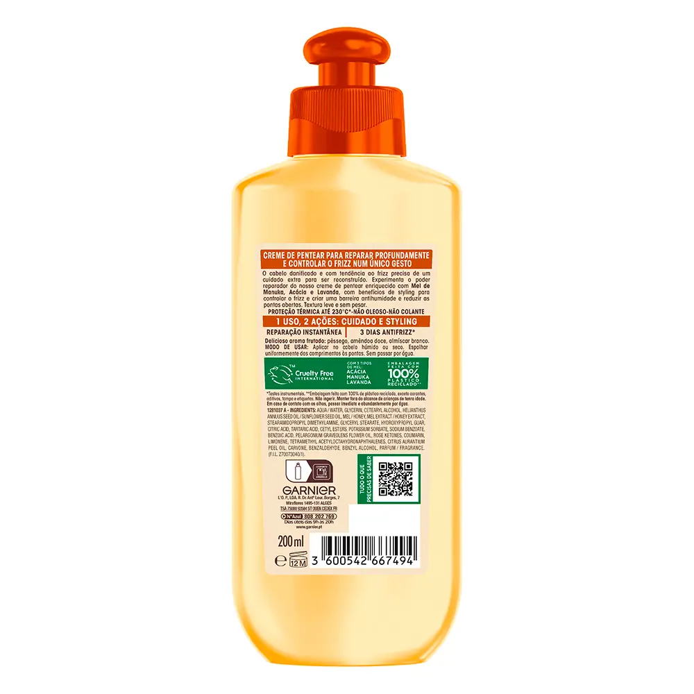 GARNIER ORIGINAL REMEDIES 2-in-1 styling cream honey treasures 200ml
