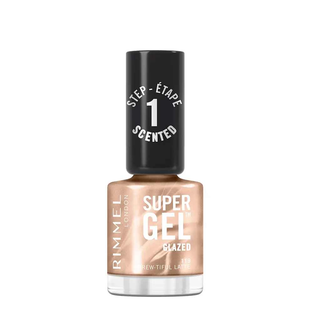 RIMMEL LONDON SUPER GEL nail polish #119-Brew-tiful Latte 12 ml RIMMEL LONDON SUPER GEL nail polish #119-Brew-tiful Latte 12 ml