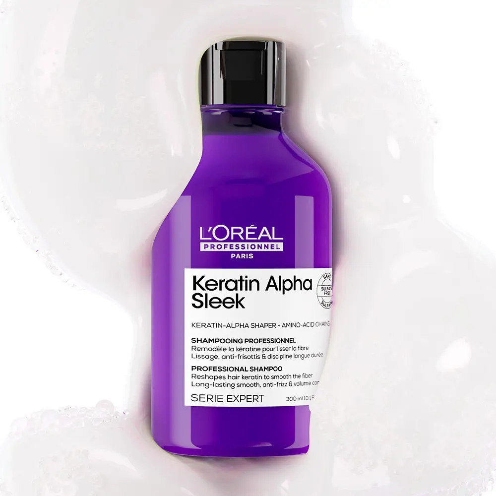 L'OREAL PROFESSIONNEL PARIS KERATIN ALPHA SLEEK champu 300 ml L'OREAL PROFESSIONNEL PARIS KERATIN ALPHA SLEEK champu 300 ml