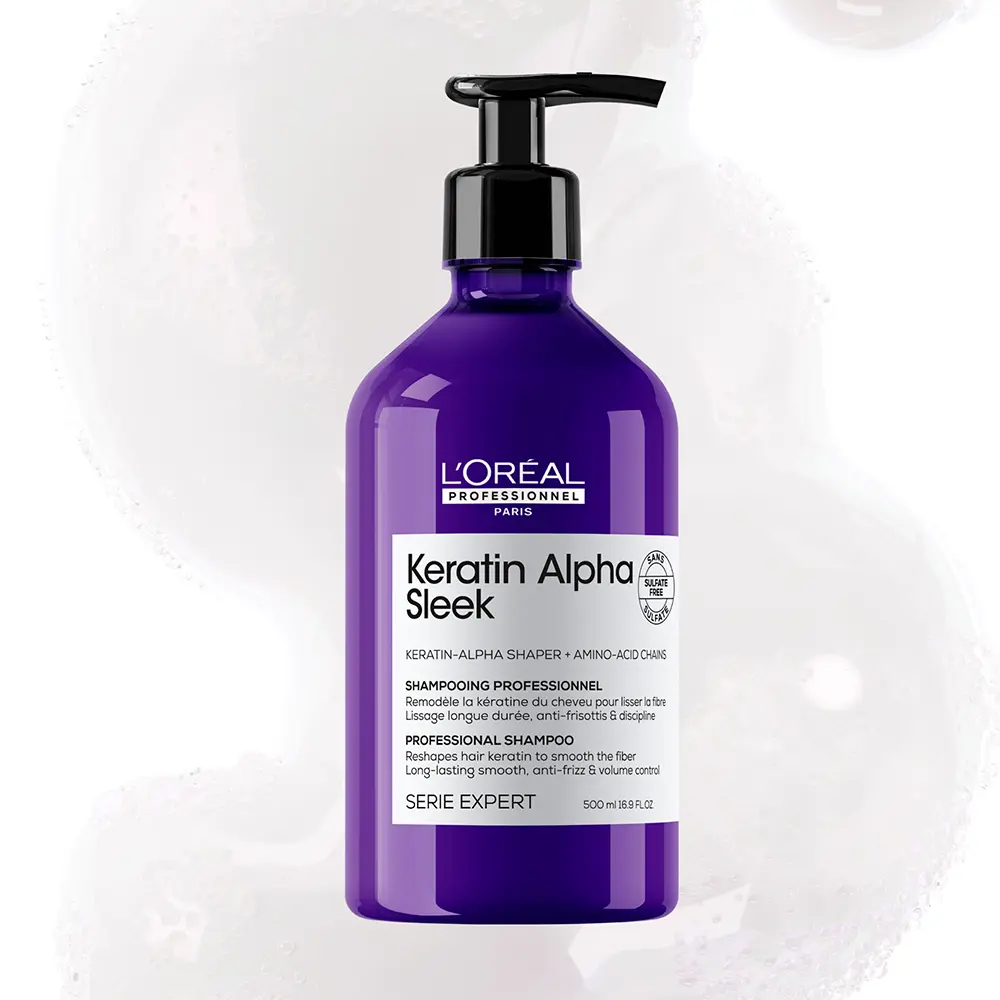 L'OREAL PROFESSIONNEL PARIS KERATIN ALPHA SLEEK shampoo 500 ml L'OREAL PROFESSIONNEL PARIS KERATIN ALPHA SLEEK shampoo 500 ml