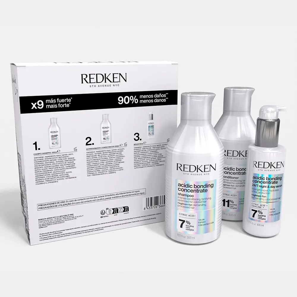REDKEN ACIDIC BONDING CONCENTRATE set 3 pcs REDKEN ACIDIC BONDING CONCENTRATE set 3 pcs
