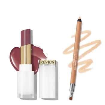 REVLON MASS MARKET DUO GLASS SHINE + MULTILINER 2 pz