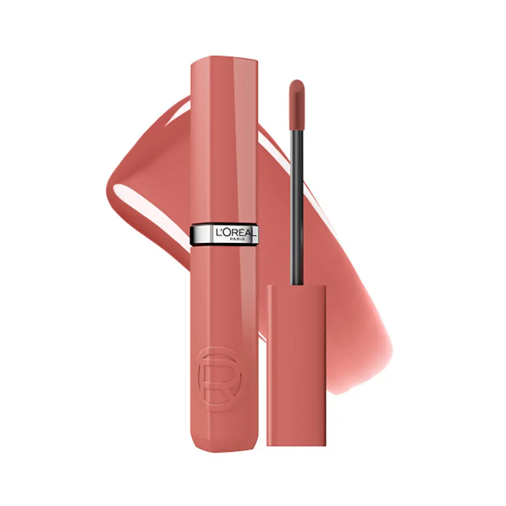 L'OREAL PARIS INFALLIBLE LAQUE liquid vinyl effect lip gloss #Smoked Rose 4.3 ml L'OREAL PARIS INFALLIBLE LAQUE liquid vinyl effect lip gloss #Smoked Rose 4.3 ml
