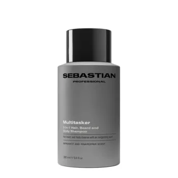 SEBASTIAN PROFESSIONALS MULTITASKER 3-in-1 shampoo for men, hair, beard and body, cleanses and provides freshness, 280 ml