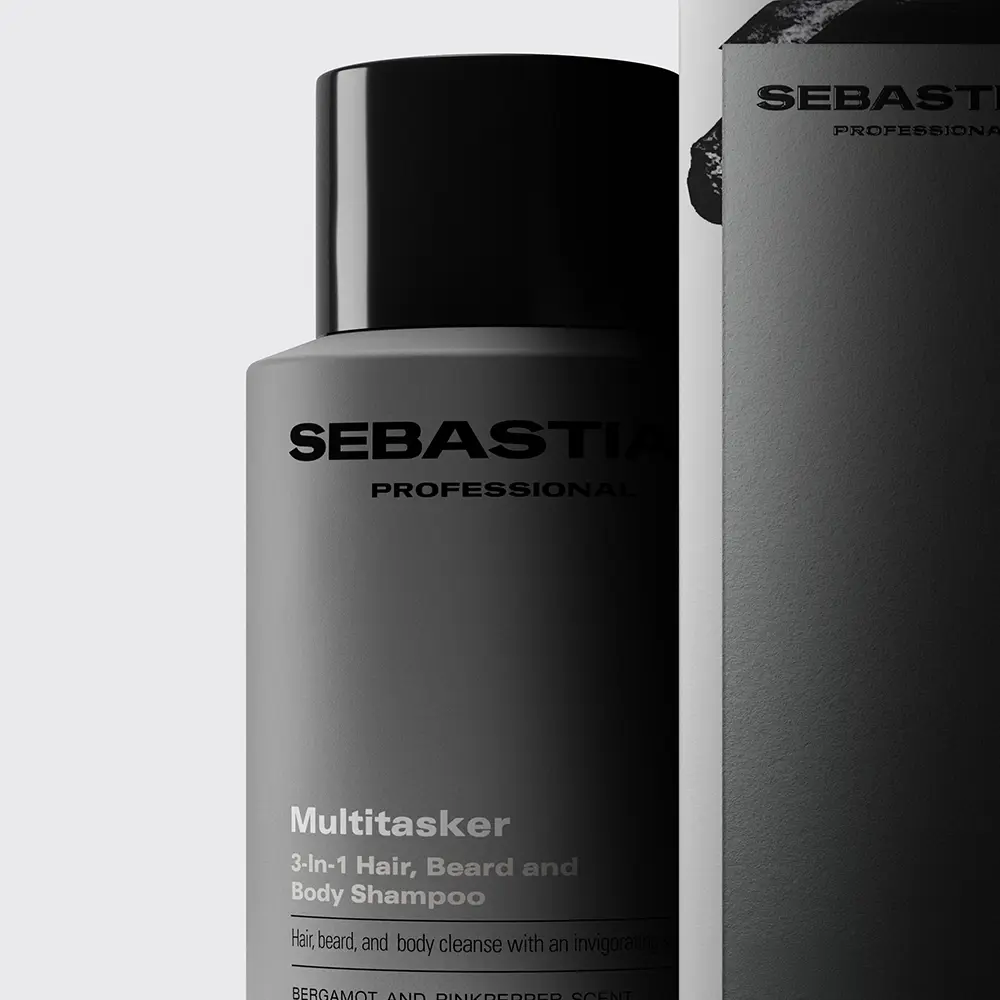 SEBASTIAN PROFESSIONALS MULTITASKER 3-in-1 shampoo for men, hair, beard and body, cleanses and provides freshness 1000 ml