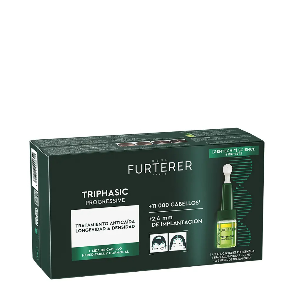 RENE FURTERER TRIPHASIC PROGRESSIVE anti-hair loss treatment 8 x 5.5 ml RENE FURTERER TRIPHASIC PROGRESSIVE anti-hair loss treatment 8 x 5.5 ml