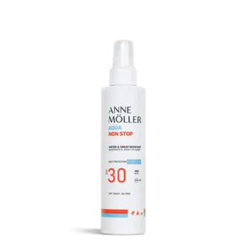<span class="notranslate">ANNE MOLLER AQUA NON STOP</span> water and sweat resistant spray lotion SPF30 175 ml