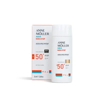 <span class="notranslate">ANNE MOLLER AQUA NON STOP</span> water and sweat resistant glow fluid SPF50+ 75 ml