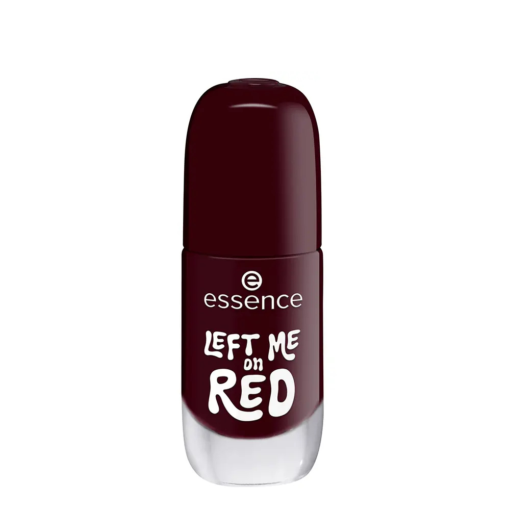 ESSENCE GEL NAIL POLISH nail polish #12-Left Me on Red 8 ml ESSENCE GEL NAIL POLISH nail polish #12-Left Me on Red 8 ml