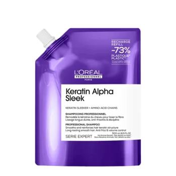 L'OREAL PROFESSIONNEL PARIS KERATIN ALPHA SLEEK shampoo recharge 500 ml L'OREAL PROFESSIONNEL PARIS KERATIN ALPHA SLEEK shampoo recharge 500 ml