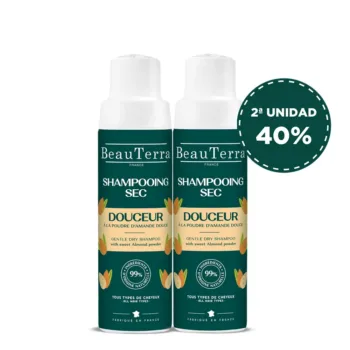 BEAUTERRA SHAMPOOING SOIN gentle dry shampoo pack 2 x 50 gr
