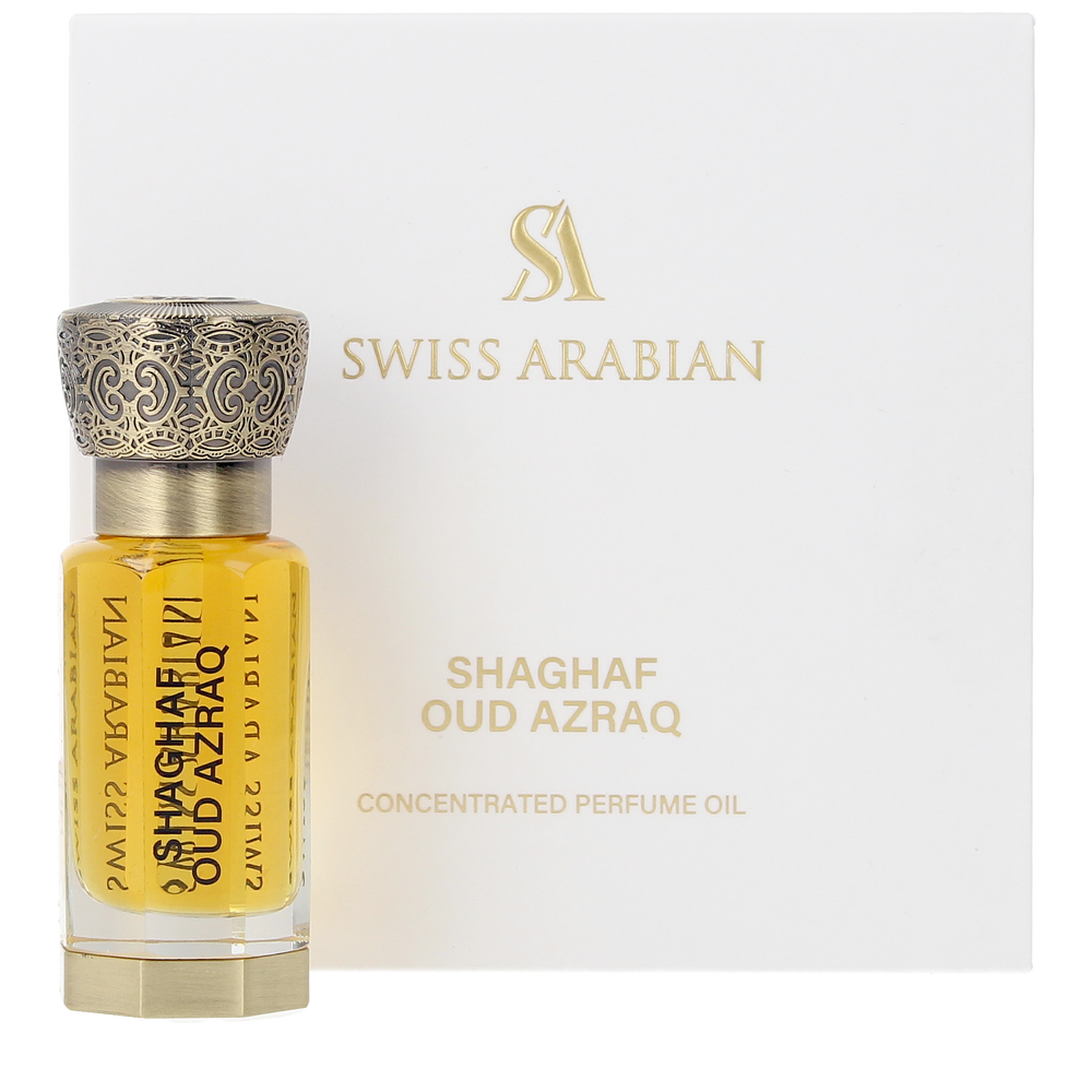 <span class="notranslate">SWISS ARABIAN SHAGHAF OUD AZRAQ</span> concentrated oil perfume 12 ml <span class="notranslate">SWISS ARABIAN SHAGHAF OUD AZRAQ</span> concentrated oil perfume 12 ml
