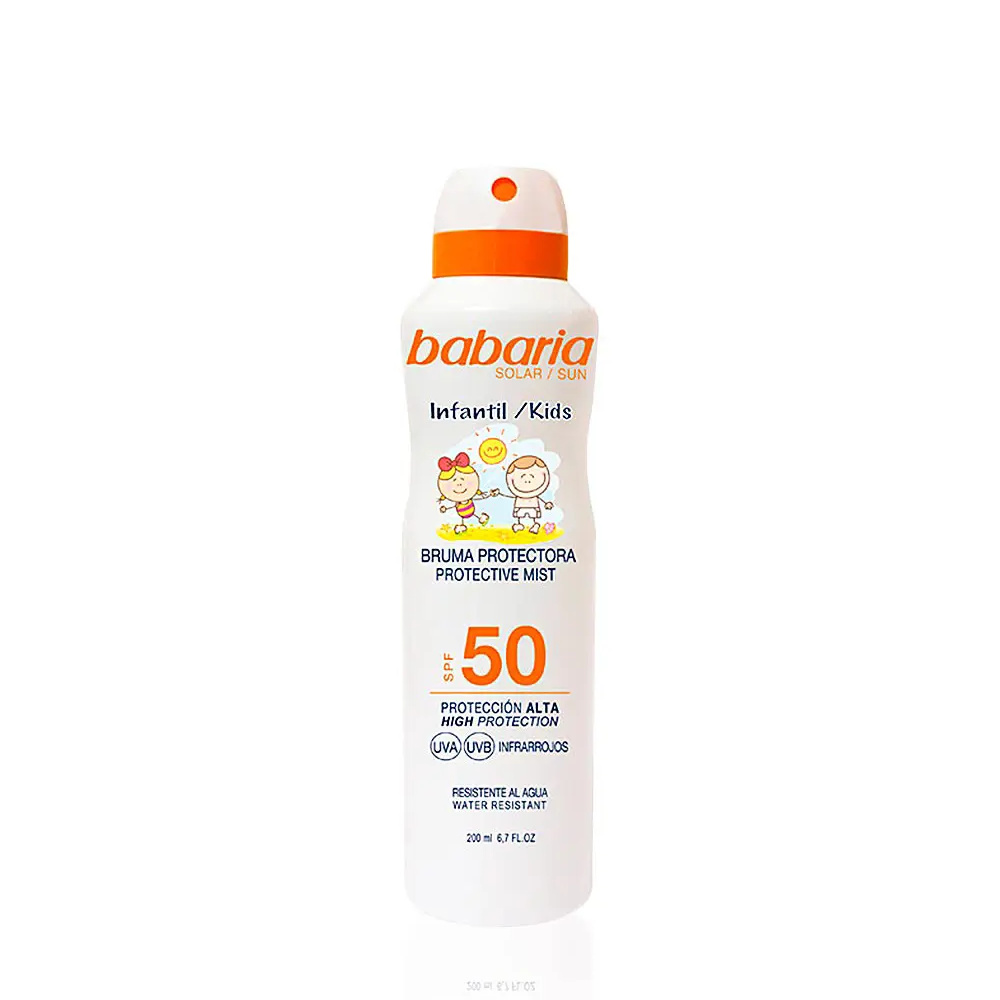 BABARIA SOLAR INFANTIL SPF50 bruma protectora spray 200 ml BABARIA SOLAR INFANTIL SPF50 bruma protectora spray 200 ml