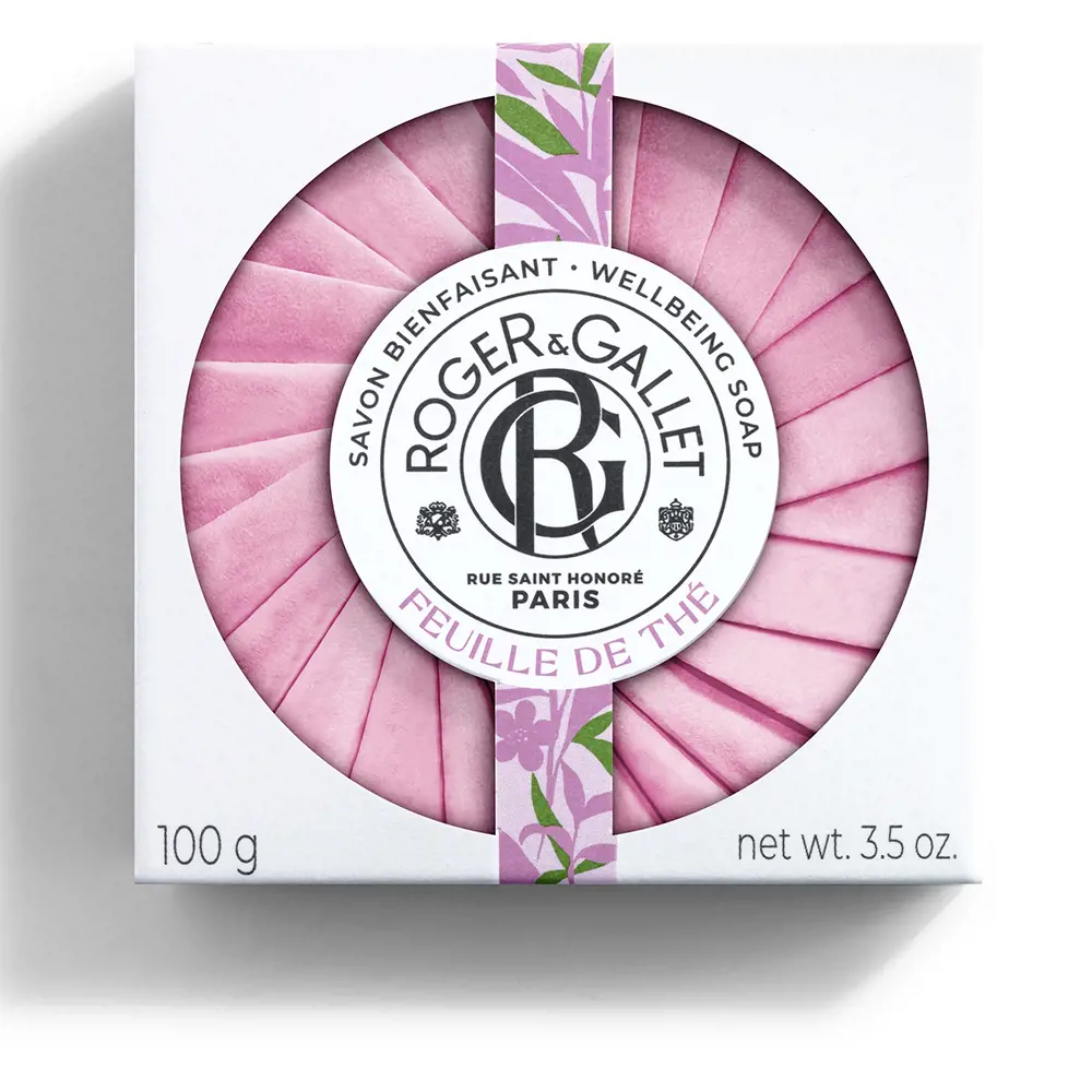 ROGER & GALLET FEUILLE DE THE scented soap 100 gr ROGER & GALLET FEUILLE DE THE scented soap 100 gr - Image 4
