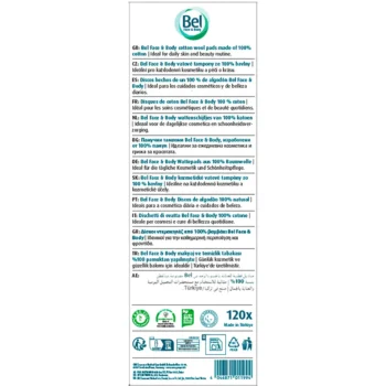 COSMOPLAST COTTON PADS round discs 100% 120 u