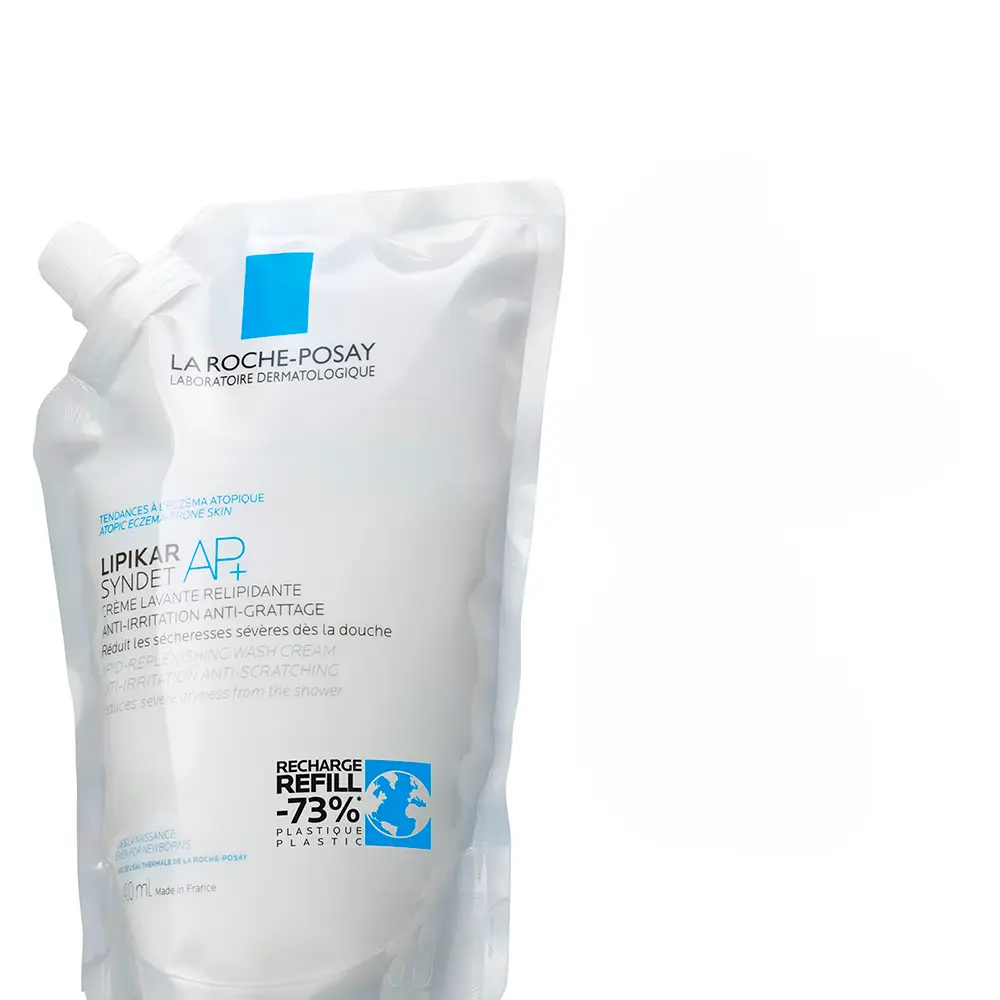 LA ROCHE POSAY LIPIKAR SYNDET AP+ Relipidizing and Anti-Irritation Shower Cream for Atopic Skin, 400ml Refill LA ROCHE POSAY LIPIKAR SYNDET AP+ Relipidizing and Anti-Irritation Shower Cream for Atopic Skin, 400ml Refill - Image 3