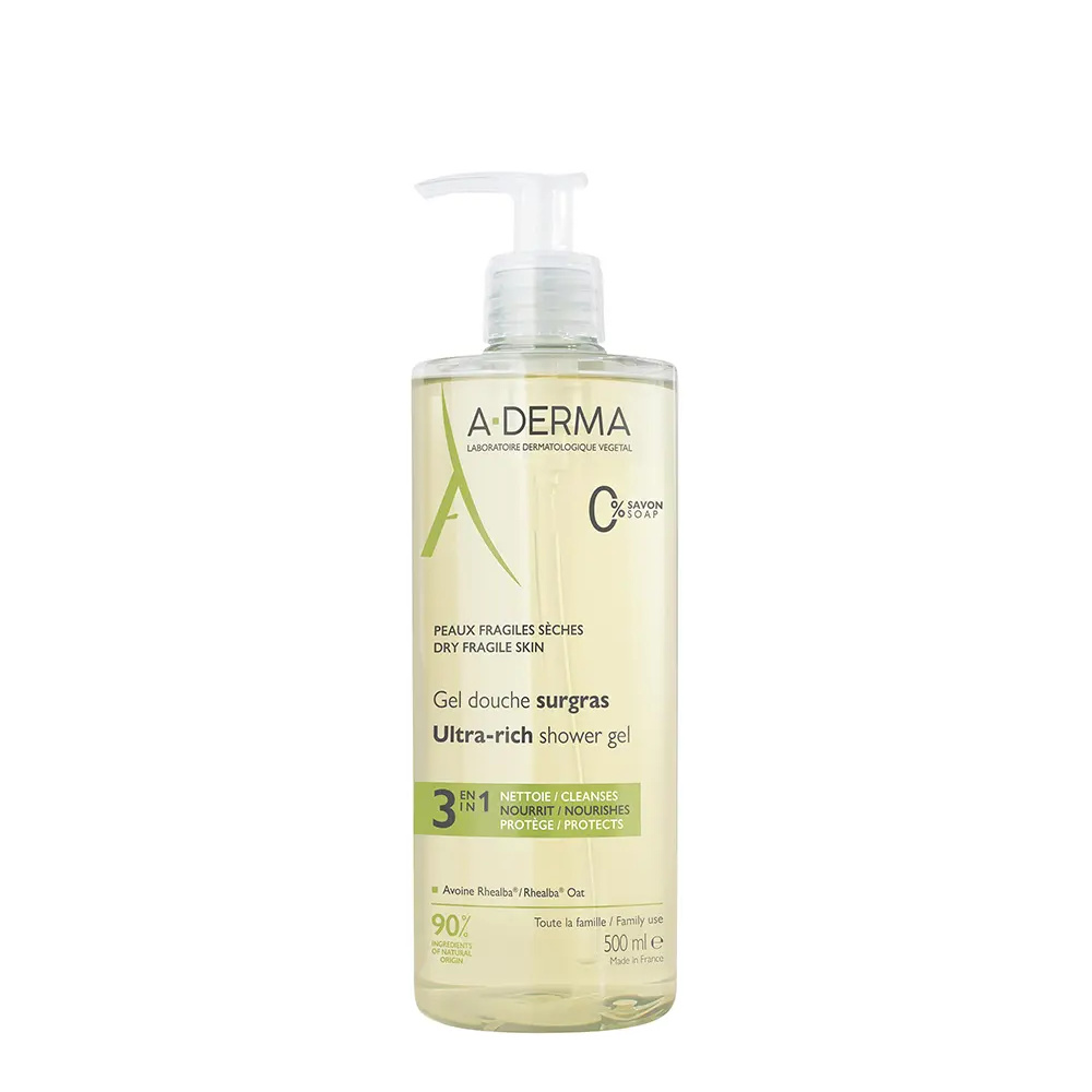 A-DERMA ESSENTIAL RANGE moisturizing shower gel 500 ml A-DERMA ESSENTIAL RANGE moisturizing shower gel 500 ml