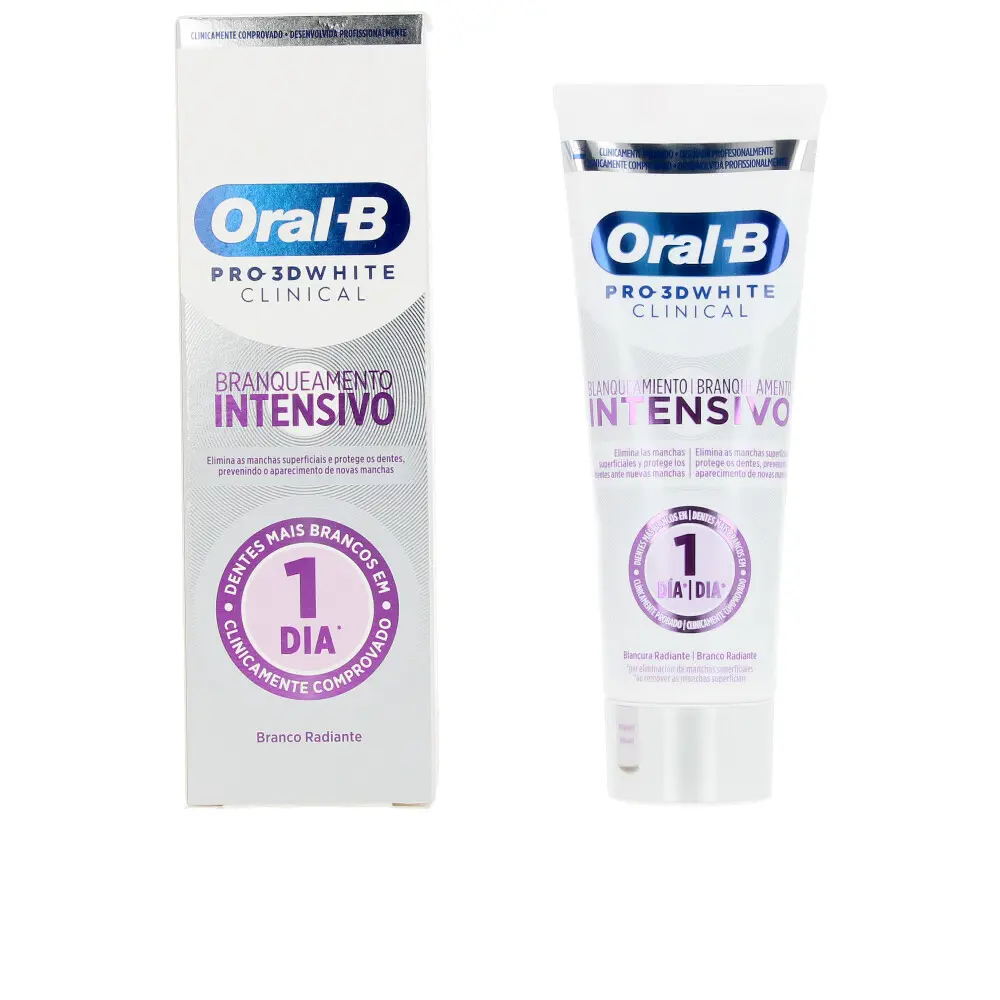 ORAL-B PRO-3DWHITE CLINICAL INTENSIVE WHITENING toothpaste 75 ml ORAL-B PRO-3DWHITE CLINICAL INTENSIVE WHITENING toothpaste 75 ml