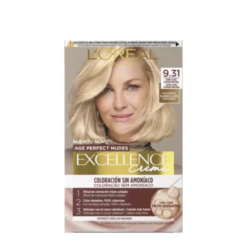 <span class="notranslate">L'OREAL PARIS EXCELLENCE CREME</span> ammonia-free hair color with micro-keratin #9.31-Light Blonde 1 unit <span class="notranslate">L'OREAL PARIS EXCELLENCE CREME</span> ammonia-free hair color with micro-keratin #9.31-Light Blonde 1 unit