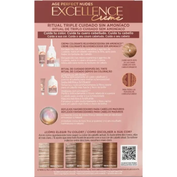 <span class="notranslate">L'OREAL PARIS EXCELLENCE CREME</span> ammonia-free hair color with micro-keratin #6.03-Light Brown 1 unit