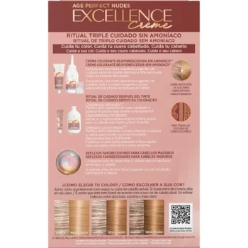 <span class="notranslate">L'OREAL PARIS EXCELLENCE CREME</span> ammonia-free hair color with micro-keratin #7.31-Natural Golden Blonde 1 unit