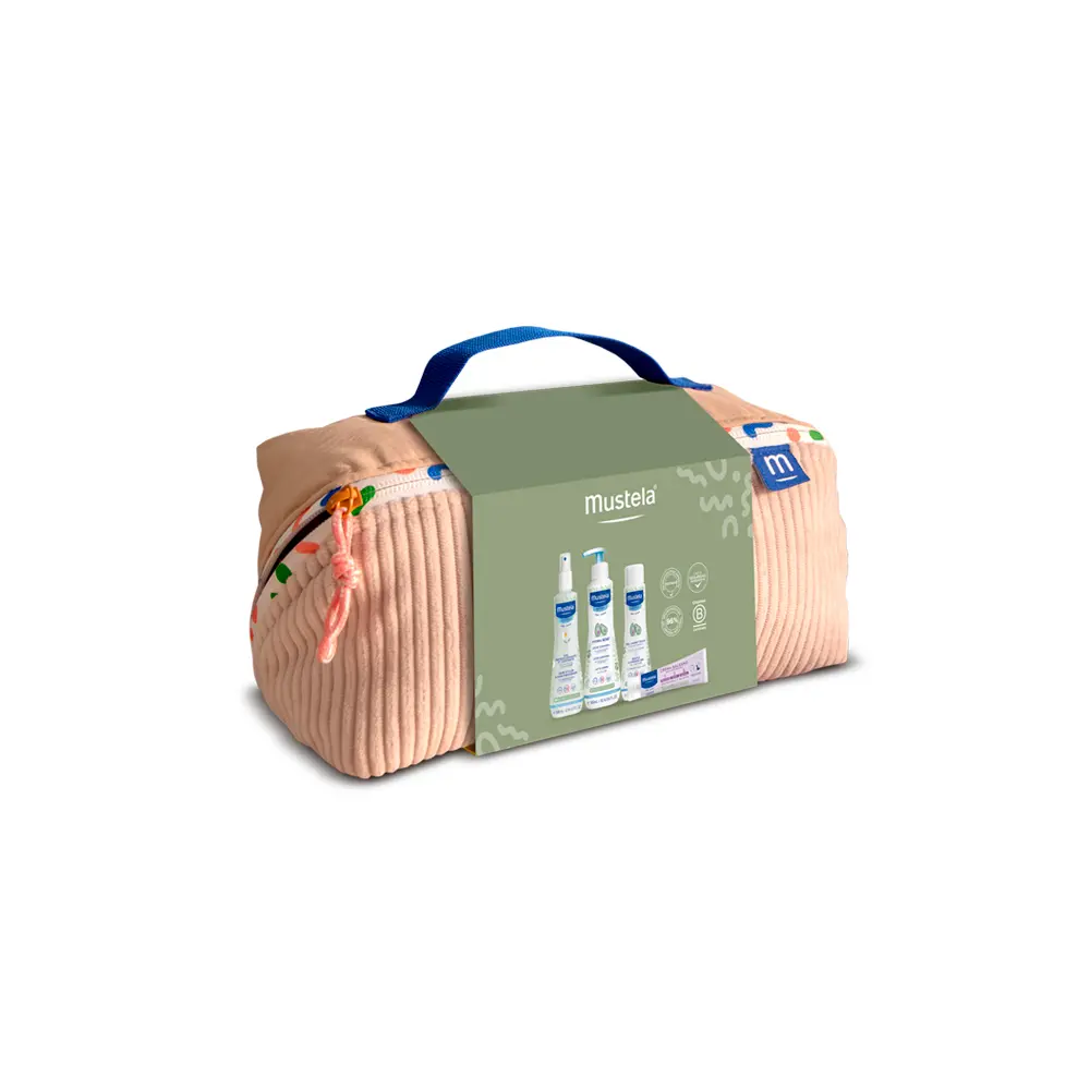 MUSTELA BABY-CHILD GREEN VANITY TOILETRY BAG CASE 5 pc MUSTELA BABY-CHILD GREEN VANITY TOILETRY BAG CASE 5 pc - Image 2
